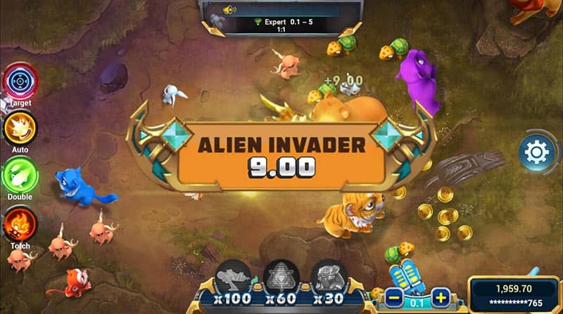 ยิงปลาSG Alien Hunter - ส่วนต่อประสานเกม